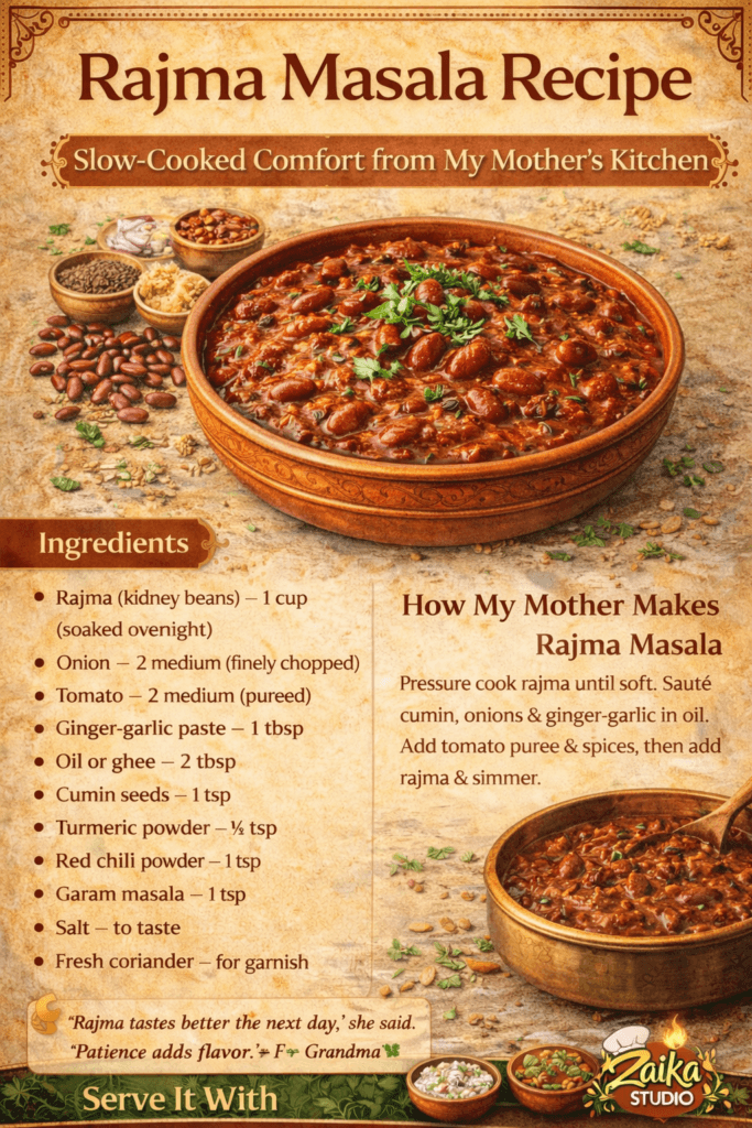 Rajma Masala Recipe