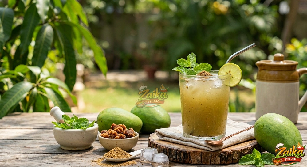 Aam Ka Panna with Jaggery No Sugar, No Guilt, All Thanda